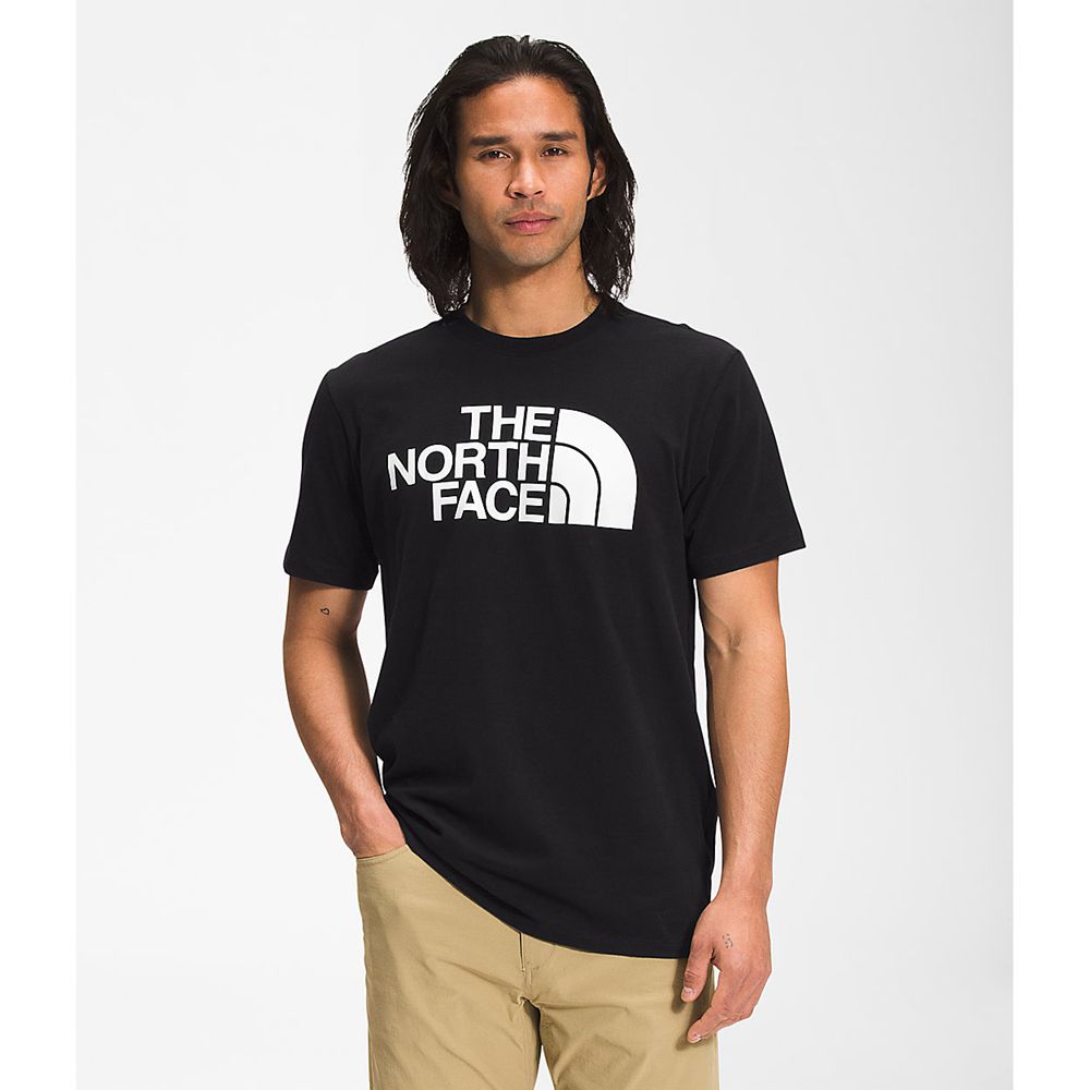 The North Face T-Shirts Mens Australia - The North Face Short Sleeve Half Dome Black (ZYM-569283)